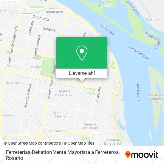 Mapa de Ferreterias-Dekatlon Venta Mayorista a Ferreteros