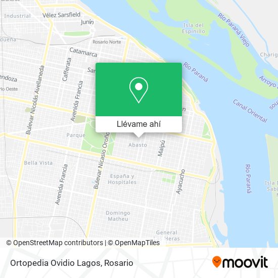 Mapa de Ortopedia Ovidio Lagos