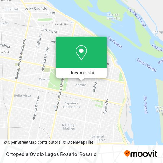 Mapa de Ortopedia Ovidio Lagos Rosario