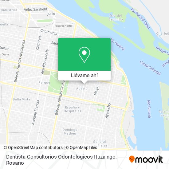 Mapa de Dentista-Consultorios Odontologicos Ituzaingo