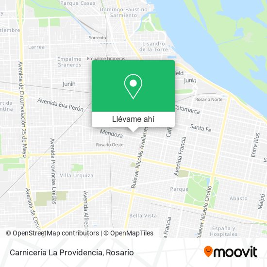 Mapa de Carniceria La Providencia