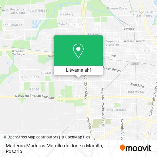 Mapa de Maderas-Maderas Marullo de Jose a Marullo