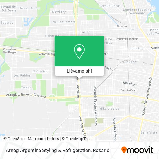 Mapa de Arneg Argentina Styling & Refrigeration