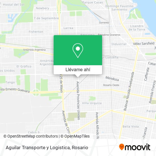 Mapa de Aguilar Transporte y Logistica