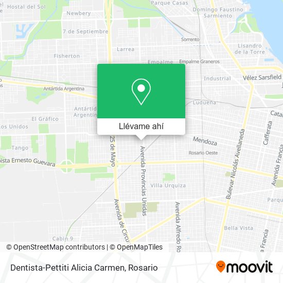Mapa de Dentista-Pettiti Alicia Carmen