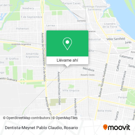 Mapa de Dentista-Meynet Pablo Claudio