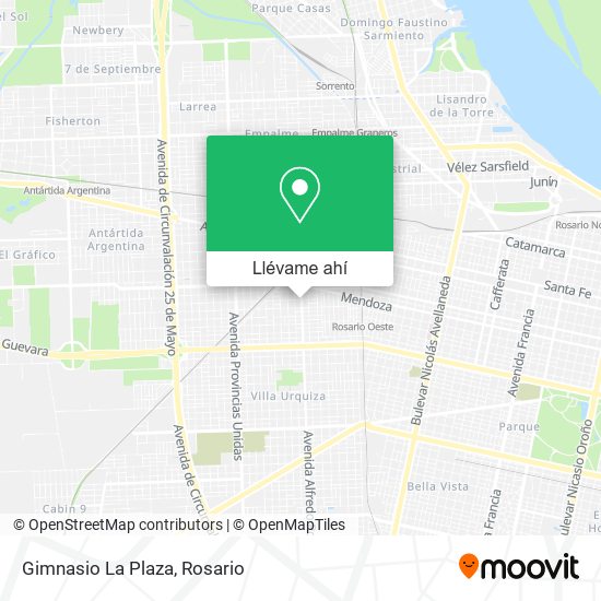 Mapa de Gimnasio La Plaza