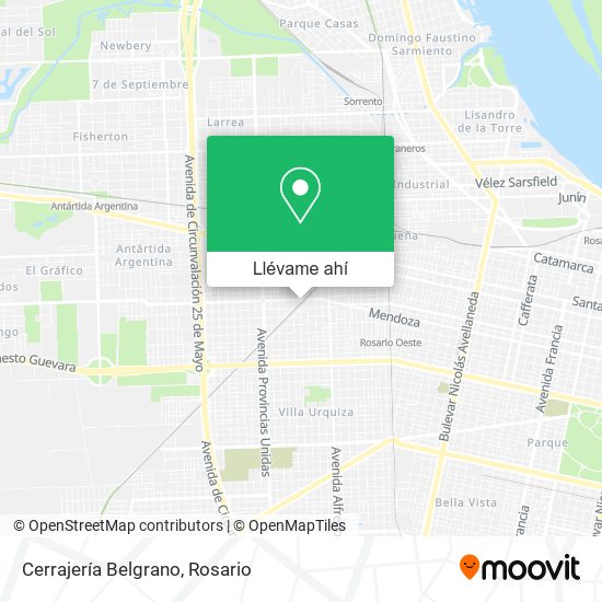 Mapa de Cerrajería Belgrano