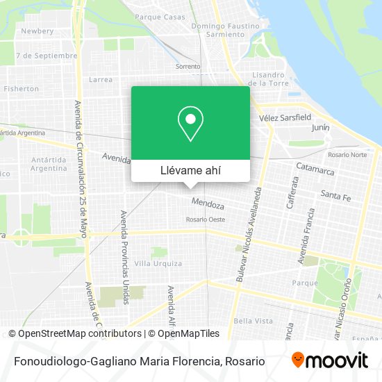 Mapa de Fonoudiologo-Gagliano Maria Florencia