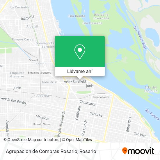 Mapa de Agrupacion de Compras Rosario
