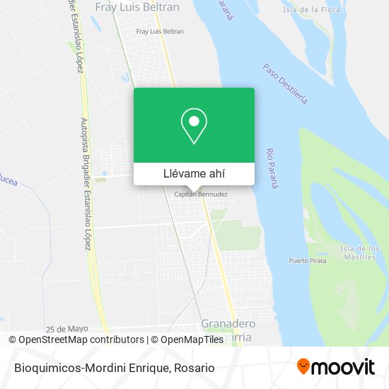 Mapa de Bioquimicos-Mordini Enrique