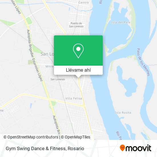 Mapa de Gym Swing Dance & Fitness