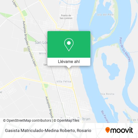 Mapa de Gasista Matriculado-Medina Roberto