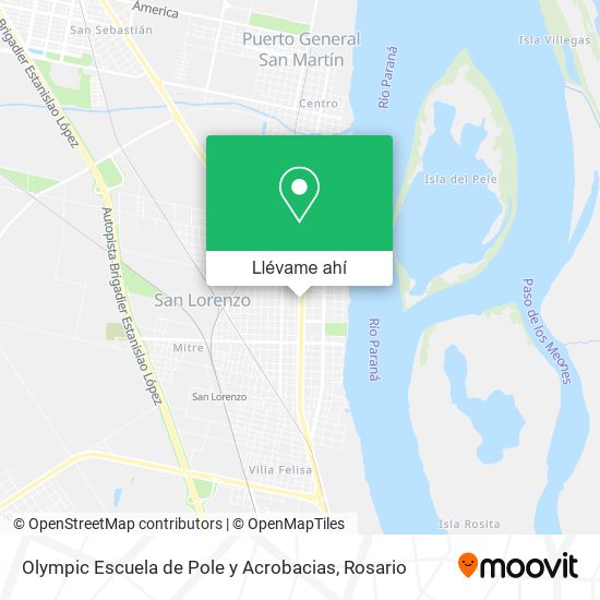 Mapa de Olympic Escuela de Pole y Acrobacias