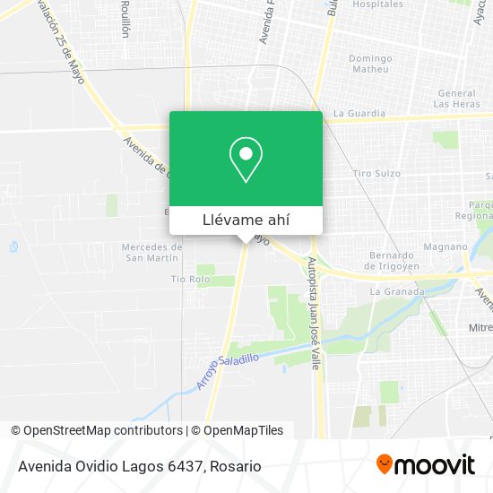 Mapa de Avenida Ovidio Lagos 6437