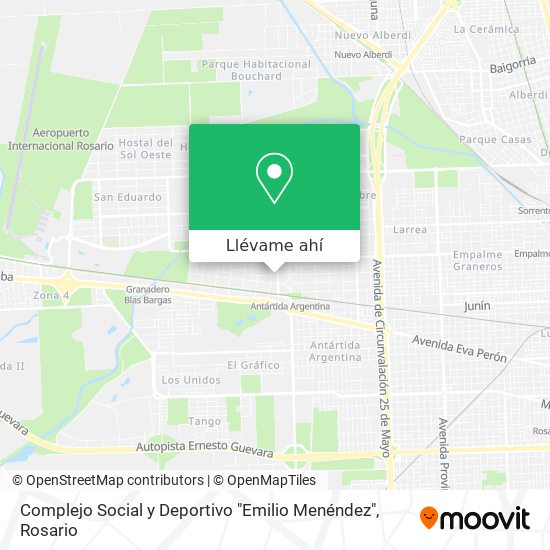Mapa de Complejo Social y Deportivo "Emilio Menéndez"