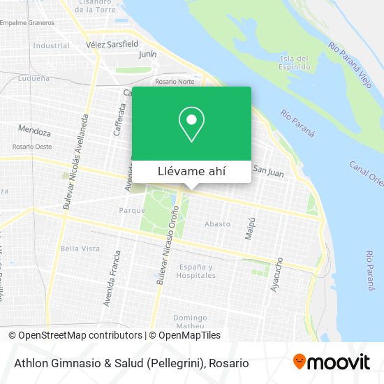 Mapa de Athlon  Gimnasio & Salud (Pellegrini)