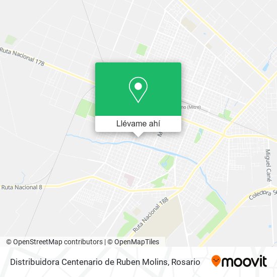 Mapa de Distribuidora Centenario de Ruben Molins
