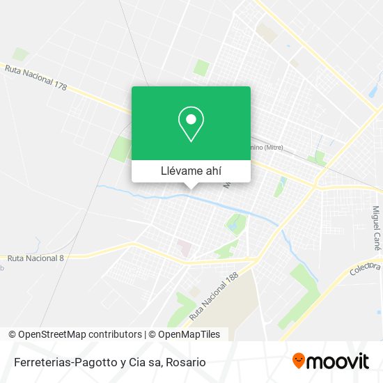 Mapa de Ferreterias-Pagotto y Cia sa