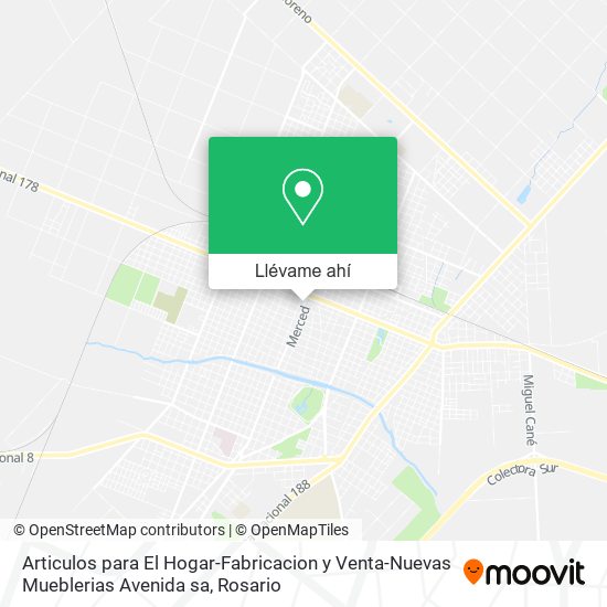 Mapa de Articulos para El Hogar-Fabricacion y Venta-Nuevas Mueblerias Avenida sa