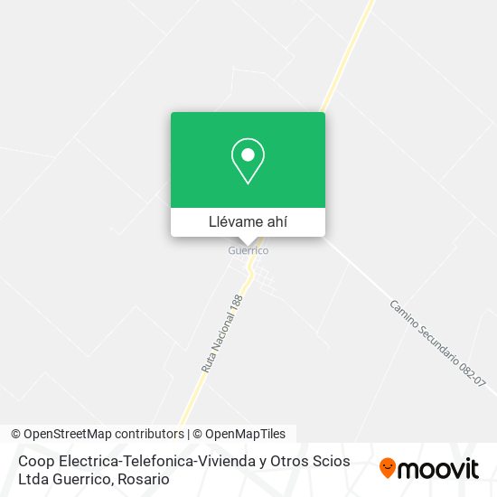 Mapa de Coop Electrica-Telefonica-Vivienda y Otros Scios Ltda Guerrico