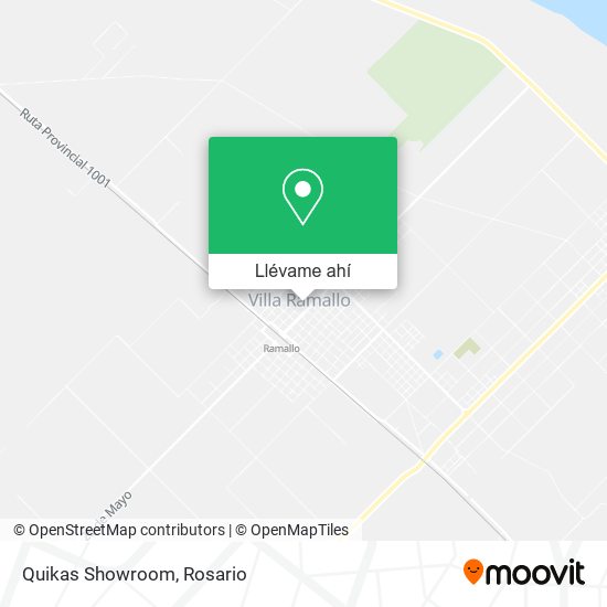 Mapa de Quikas Showroom