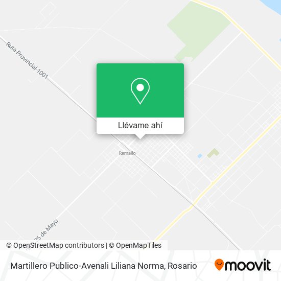 Mapa de Martillero Publico-Avenali Liliana Norma