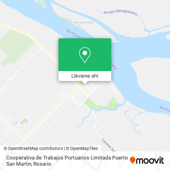 Mapa de Cooperativa de Trabajos Portuarios Limitada Puerto San Martin
