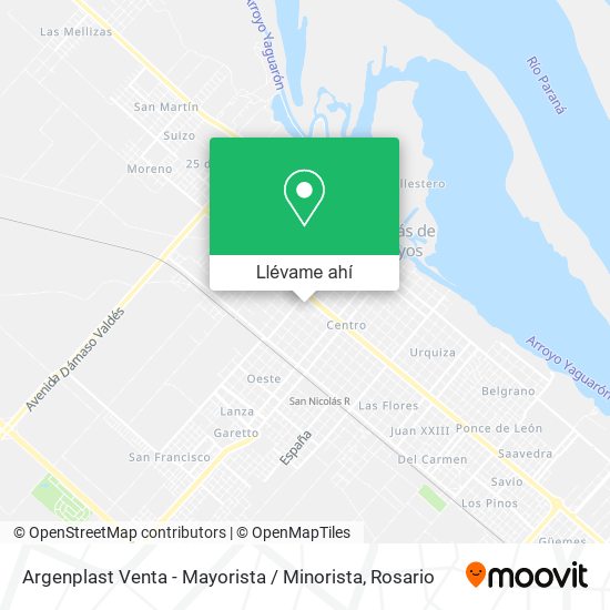 Mapa de Argenplast Venta - Mayorista / Minorista