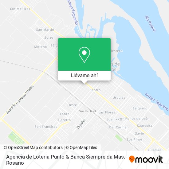 Mapa de Agencia de Loteria Punto & Banca Siempre da Mas