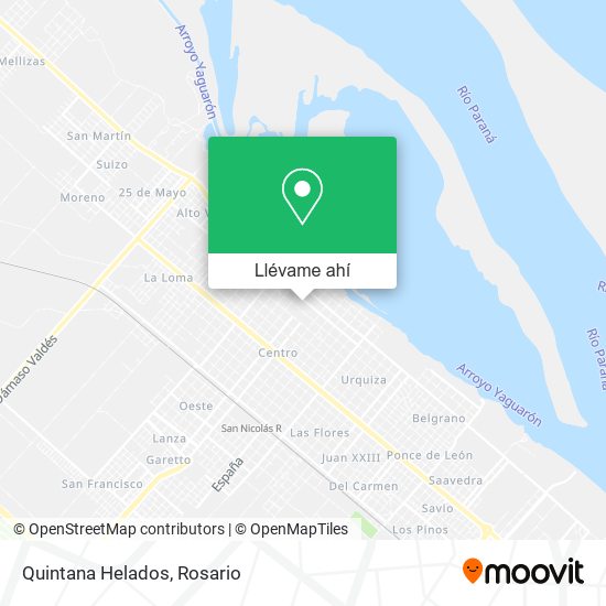 Mapa de Quintana Helados