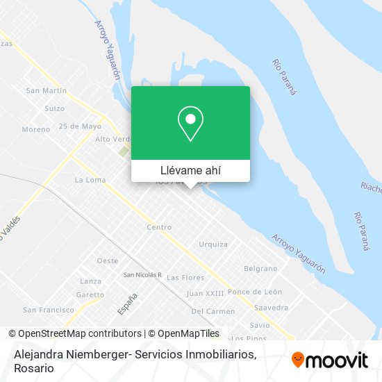 Mapa de Alejandra Niemberger- Servicios Inmobiliarios