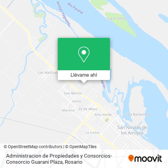 Mapa de Administracion de Propiedades y Consorcios-Consorcio Guarani Plaza