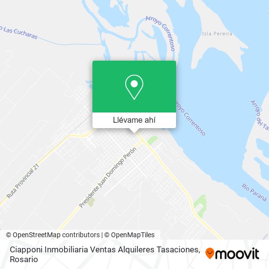 Mapa de Ciapponi Inmobiliaria Ventas Alquileres Tasaciones
