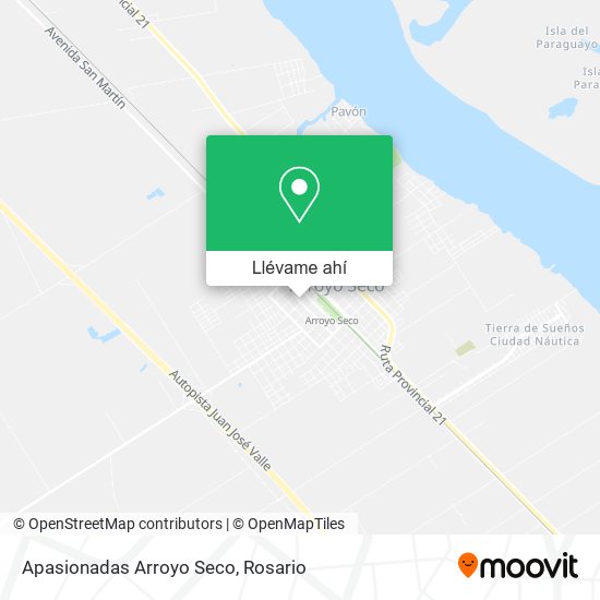 Mapa de Apasionadas Arroyo Seco