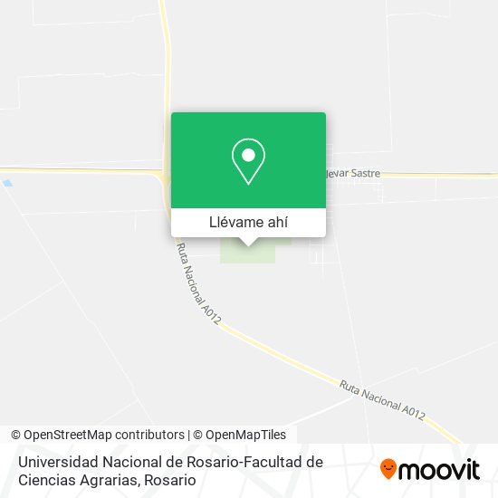Mapa de Universidad Nacional de Rosario-Facultad de Ciencias Agrarias