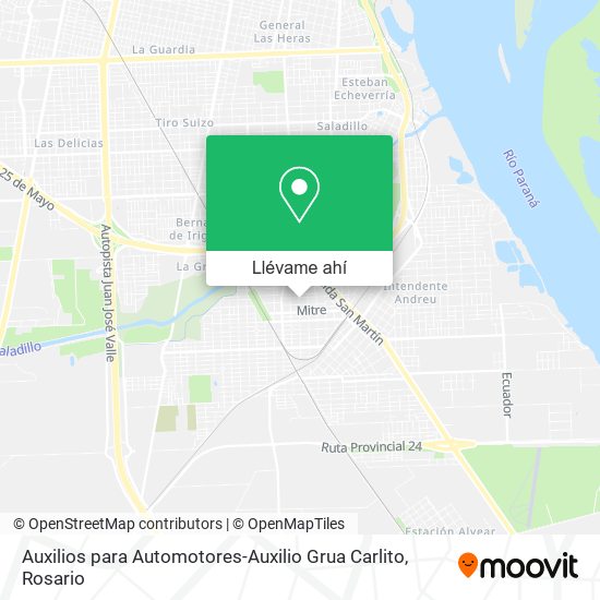 Mapa de Auxilios para Automotores-Auxilio Grua Carlito