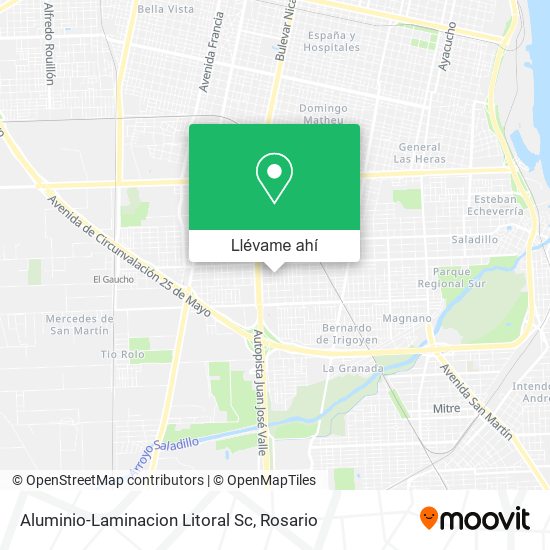 Mapa de Aluminio-Laminacion Litoral Sc