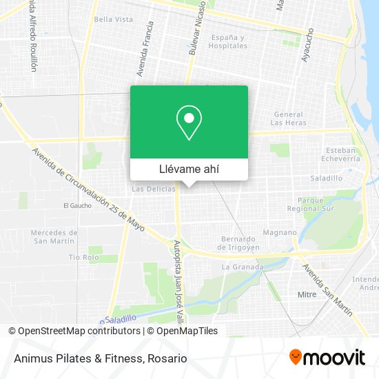 Mapa de Animus Pilates & Fitness