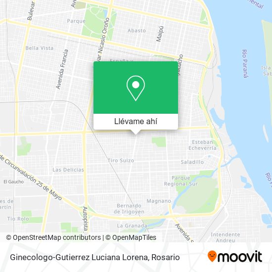 Mapa de Ginecologo-Gutierrez Luciana Lorena