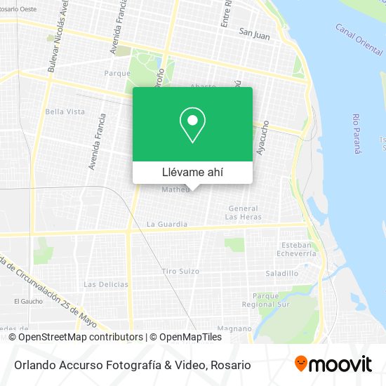 Mapa de Orlando Accurso Fotografía & Video