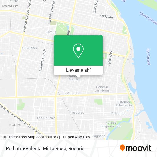 Mapa de Pediatra-Valenta Mirta Rosa