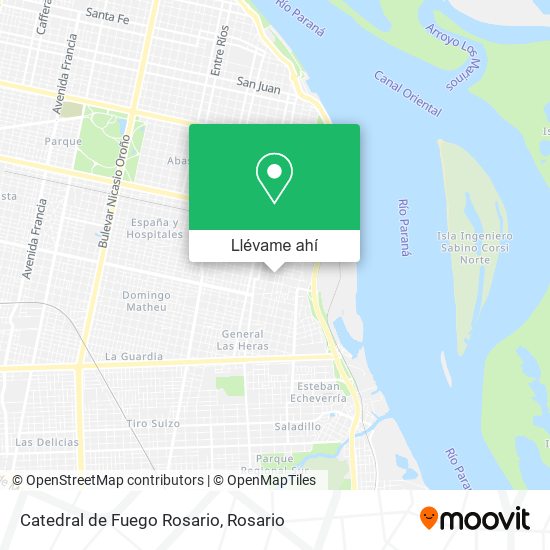 Mapa de Catedral de Fuego Rosario