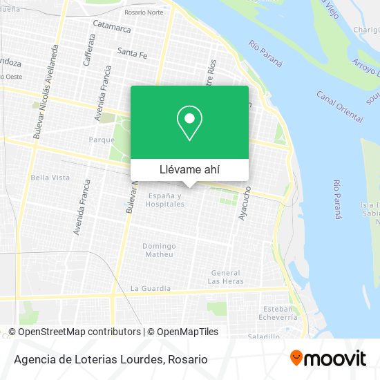Mapa de Agencia de Loterias Lourdes