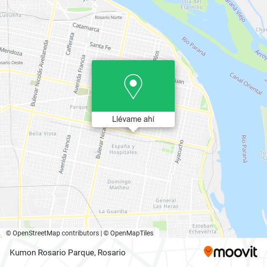 Mapa de Kumon Rosario Parque