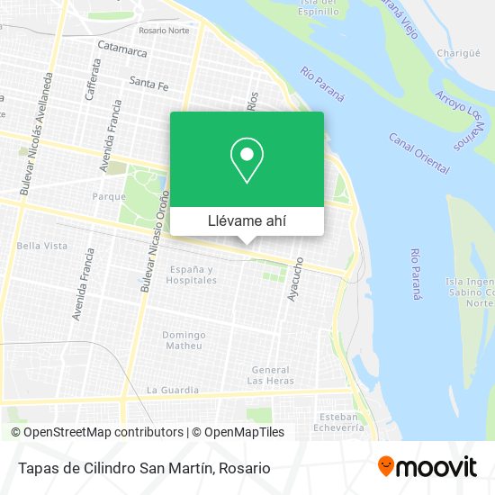 Mapa de Tapas de Cilindro San Martín