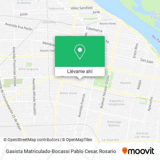 Mapa de Gasista Matriculado-Bocassi Pablo Cesar