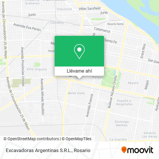 Mapa de Excavadoras Argentinas S.R.L.