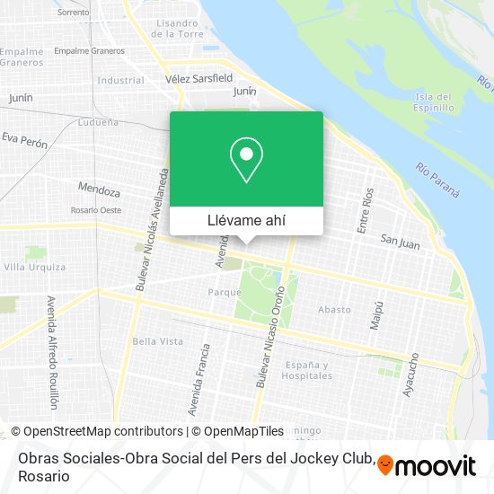 Mapa de Obras Sociales-Obra Social del Pers del Jockey Club