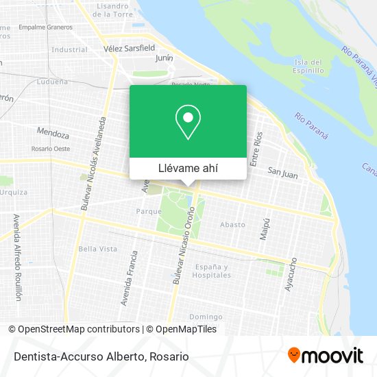 Mapa de Dentista-Accurso Alberto